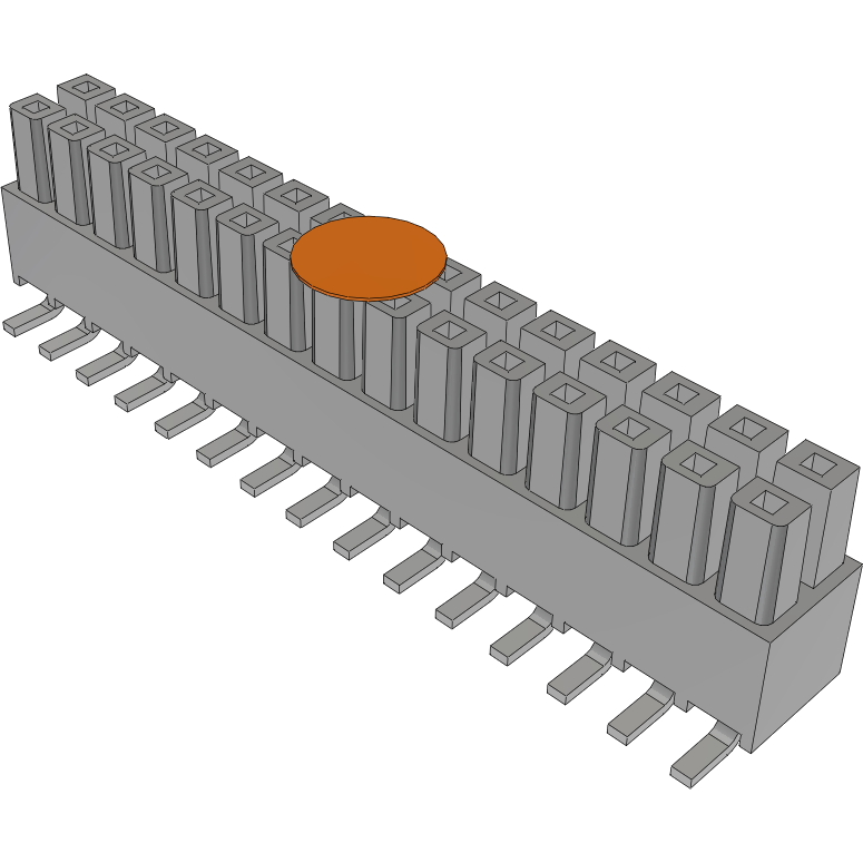 Samtec-IPS1-115-01-S-D-VS-K-TR Steckverbinderleisten und Leiterplattenbuchsen Conn Isolated Power Socket Strip SKT 30Power POS 2.54mm Solder ST Top Entry SMD Mini Mate® T/R
