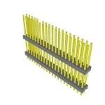 Conn Board Stacker HDR 40 POS 2.54mm Solder ST Top Entry Thru-Hole Bulk