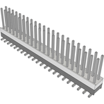 Conn Board Stacker HDR 44 POS 2.54mm Solder ST Top Entry SMD Tube