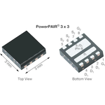 Trans MOSFET N-CH 30V 18A 8-Pin PowerPAIR EP T/R
