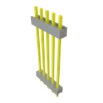 Conn Board Stacker HDR 5 POS 2.54mm Solder ST Top Entry Thru-Hole Bulk