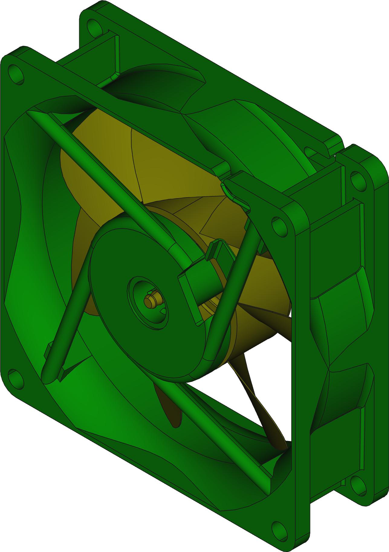 ebm-papst-8412NGMI Gebläse und Lüfter DC Fan Axial Sintec Bearing 12V 8V to 14V 21CFM to 34CFM 13dB to 26dB 80 X 80 X 25.4mm