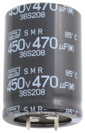 CHEMI-CON-ESMR451VSN681MA45S Capacitor Aluminum Electrolytic Cap Aluminum Lytic 680uF 450V 20% (35 X 45mm) Snap-In 10mm 3.21A 2000h 85°C