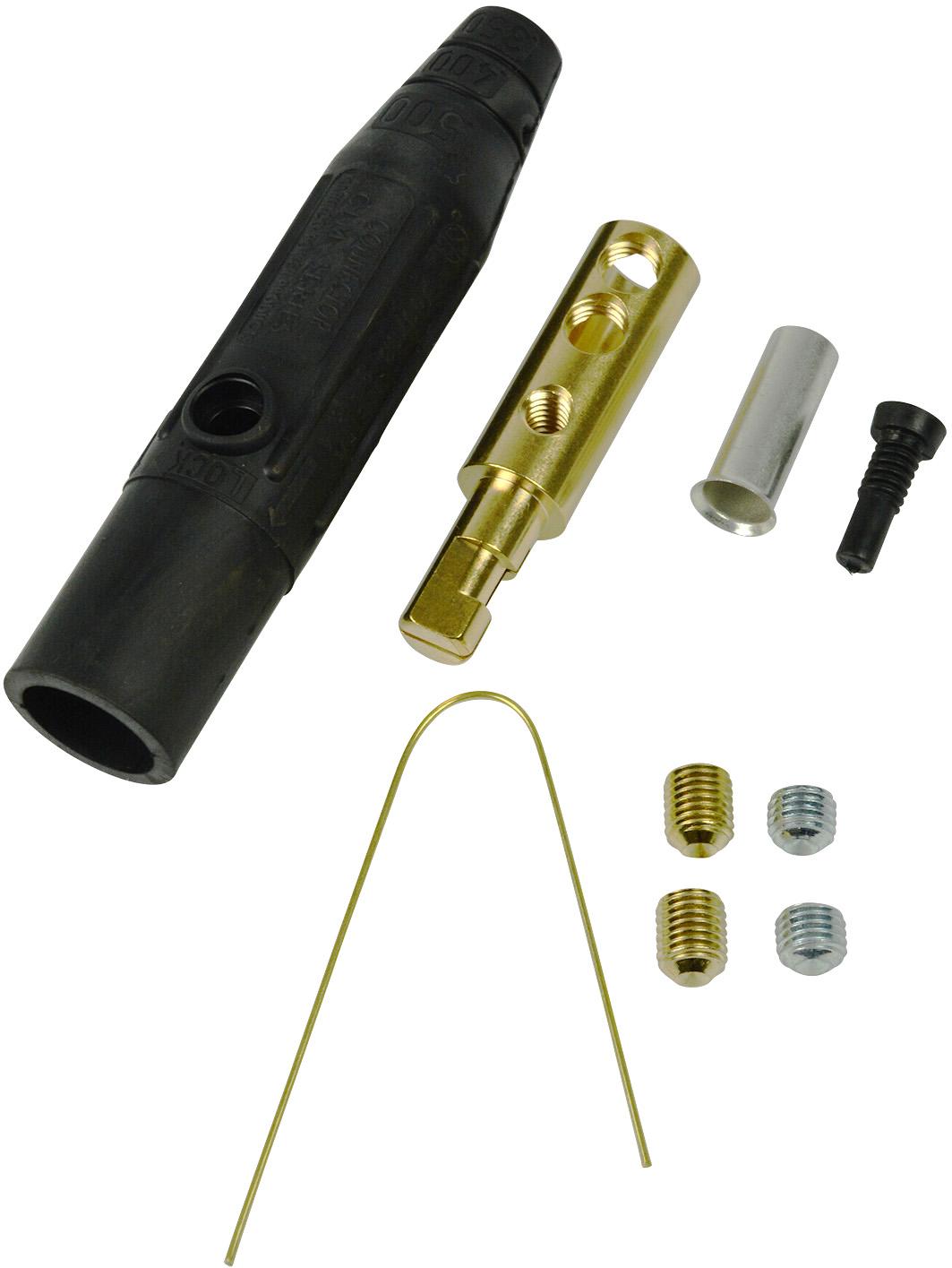 Marinco-CLM2M-A Steckverbinder CLM Series Inline Single Pin Connectors (150A / 600V) #8 - #2 AWG Male - Black (A)