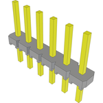 Conn Unshrouded Header HDR 6 POS 2.54mm Solder ST Thru-Hole Bulk
