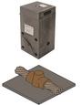 BURNDY-B602 Accessori per cavi MOLD, HORIZONTAL THROUGH CABLE TO HORIZONTAL STEEL SURFACE, 6 AWG, 45 WELD METAL