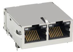 TRP Connector-1840772-8 Connector Telephone and Telecom Conn RJ-45 F 8 POS 1.01mm Press Fit RA Thru-Hole 14 Terminal 1 Port Tray