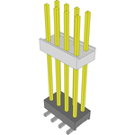Conn Board Stacker HDR 8 POS 2.54mm Solder ST Top Entry SMD Bulk