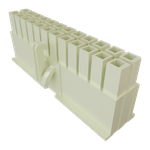 Conn Housing RCP 24 POS 4.19mm Crimp ST Cable Mount Black Bulk