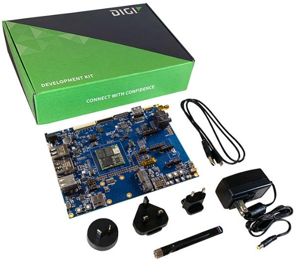 Digi International-CC-WMP157-KIT Embedded System Development Boards and Kits STM32MP157C Microprocessor Development Kit 209MHz/533MHz/650MHz CPU 512MB RAM 512MB NAND Flash Linux/Win