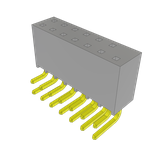 Conn Socket Strip SKT 14 POS 2.54mm Solder RA Thru-Hole Bulk
