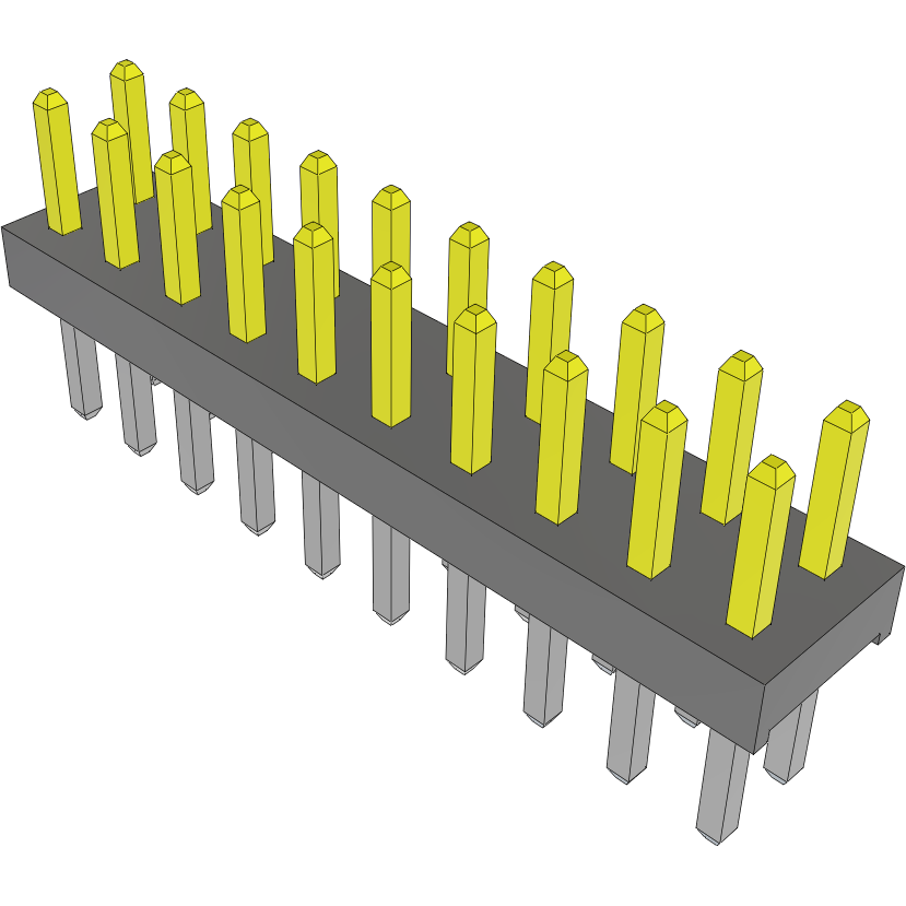 Samtec-TMM-110-01-S-D Steckverbinderleisten und Leiterplattenbuchsen Conn Unshrouded Header HDR 20 POS 2mm Solder ST Top Entry Thru-Hole Bulk