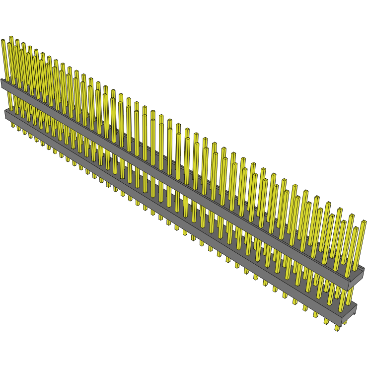 Samtec-DW-42-12-L-D-472 Steckverbinderleisten und Leiterplattenbuchsen Conn Board Stacker HDR 84 POS 2.54mm Solder ST Top Entry Thru-Hole Bulk