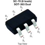 Trans MOSFET N-CH 20V 1.1A 6-Pin SC-70 T/R