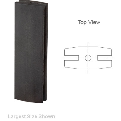 Bivar-ERM 1-710 Lighting Accessories LED Mount, Self Retaining, Vertical, 0.710in., 2,3 Lead, Rectangular, Extruded PVC, Black