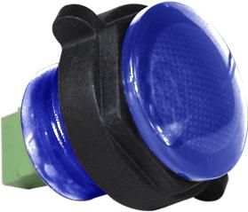 Visual Communications-CNX722C600FVB Panel Mount Indicators Panel Mount Indicator Round 22mm LED FV Screw Block BLU MS