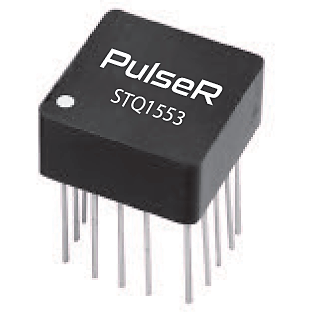 Pulse Electronics Corporation-STQN1553-45 Transformateur de pulsion Pulse Transformer 1CT:2.5CT/1CT:1.79CT 100Vrms 1Ohm Prim. DCR 3.5Ohm Sec. DCR 16 Terminal Pin Thru-Hole