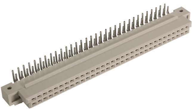 HARTING-09724646801 Steckverbinder, Mutterplatine Conn DIN 41612 F 64 POS 2.54mm Solder RA Thru-Hole