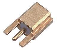 HUBER+SUHNER-82_MMCX-S50-0-2/111_KL-1 RF-Steckverbinder Conn MMCX 0Hz to 6GHz 50Ohm Solder ST Edge Mount F Gold Over Nickel Phosphorus T/R