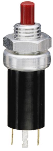 Grayhill-46-150 BLK-EW Druckknopfschalter Switch Push Button N.O. SPST Round Button 1A Momentary Panel Mount Wire Lead