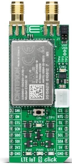 MikroElektronika-MIKROE-4465 RF/Drahtlos-Entwicklungsplatinen und Kits EXS62-W Click Board