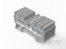 TE Connectivity-2271557-1 Steckverbinder, Klemmenblöcke 2.5MM 2,2 IN 2 OUT SPRING TERMINAL BLOCK