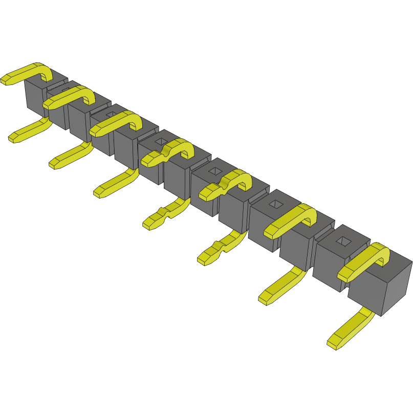 Samtec-BTSW-207-01-T-S-LL Cavalier et shunt de raccordement Conn Jumper M 7 POS 5.08mm Solder ST Thru-Hole Tube