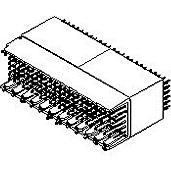 Molex-0737690109 Backplane connettore Conn Hard Metric HDR 72 POS 2mm Press Fit ST Thru-Hole Tube