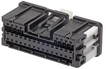 Molex-34959-0380 Einzeladersteckverbinder, Gehäuse Mini50 Unsealed Receptacle 3 Rows with CPA 38 Circuits Polarization Option A Black