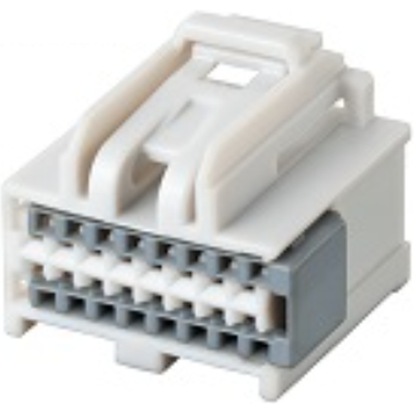 Delphi-35016344 分立接线罩连接器 Conn Housing F 16 POS 2.54mm Crimp ST Cable Mount Multi Color