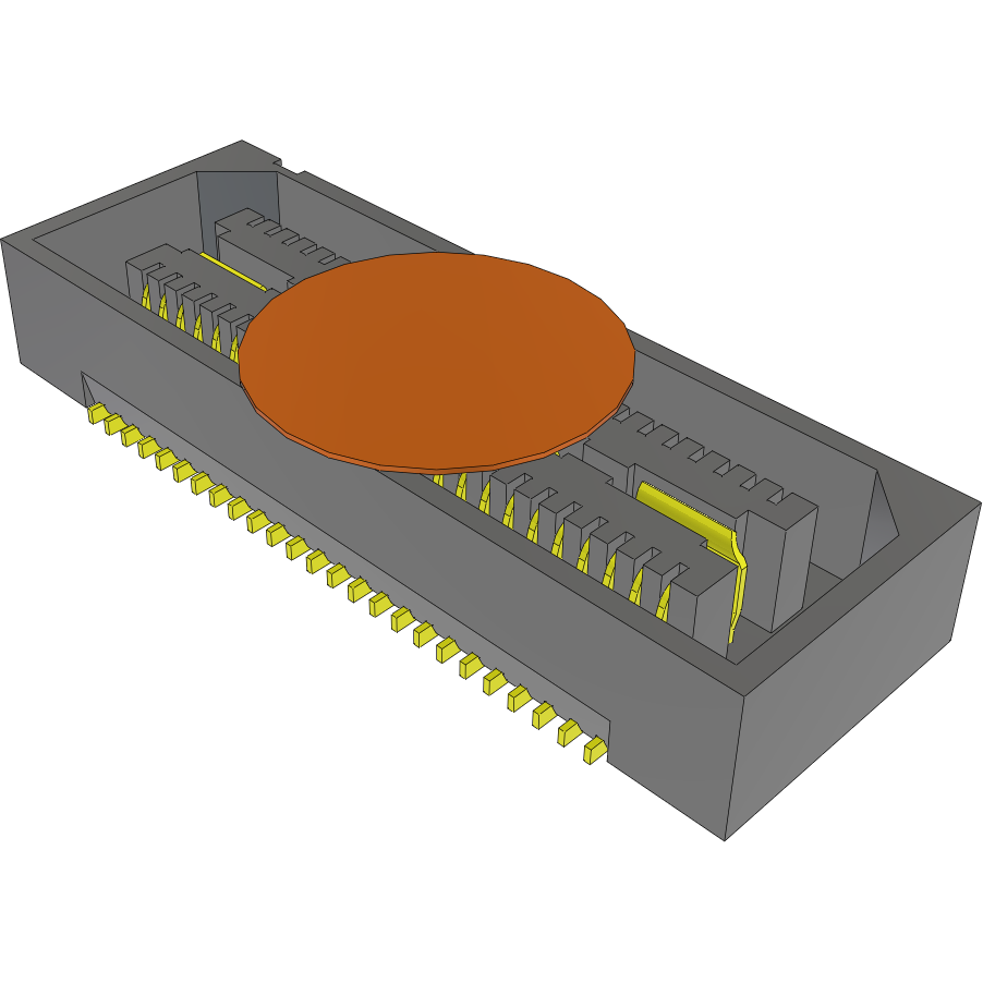 Samtec-QSS-025-01-F-D-K Embases de raccordement et réceptacles PCB Conn Socket Strip SKT 50 POS 0.635mm Solder ST SMD Tray
