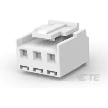 TE Connectivity-1744416-3 Einzeladersteckverbinder, Gehäuse Conn Housing F 3 POS 3.96mm Crimp ST Cable Mount Natural Bag