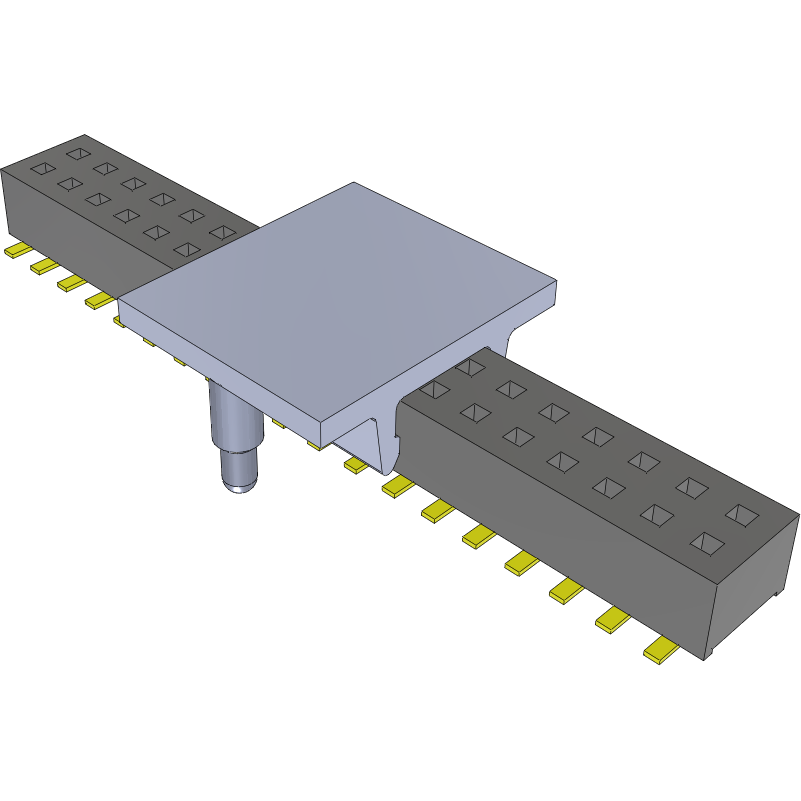 Samtec-CLP-119-02-G-D-PA Steckverbinderleisten und Leiterplattenbuchsen Conn Socket Strip SKT 38 POS 1.27mm Solder ST Top Entry SMD TIGER CLAW™ Tray