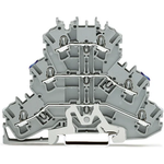 Conn Terminal Block 6 POS Push-In Cage Clamp DIN Rail 20A Box