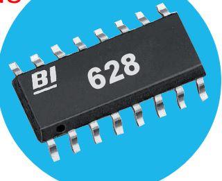 Welwyn Components-628A331TR4 Reti e array del resistore Res Thick Film NET 330 Ohm 2% 1.28W ±100ppm/°C ISOL Molded 16-Pin DIP Gull Wing SMD T/R