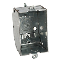 Thomas & Betts-A12-25 Kabelzubehör Non-Gangable Switch Box, 10.5 Cubic Inches, 3 Inches Long x 2 Inches Wide x 2-1/4 Inches Deep, 1/2 Inch Knockouts