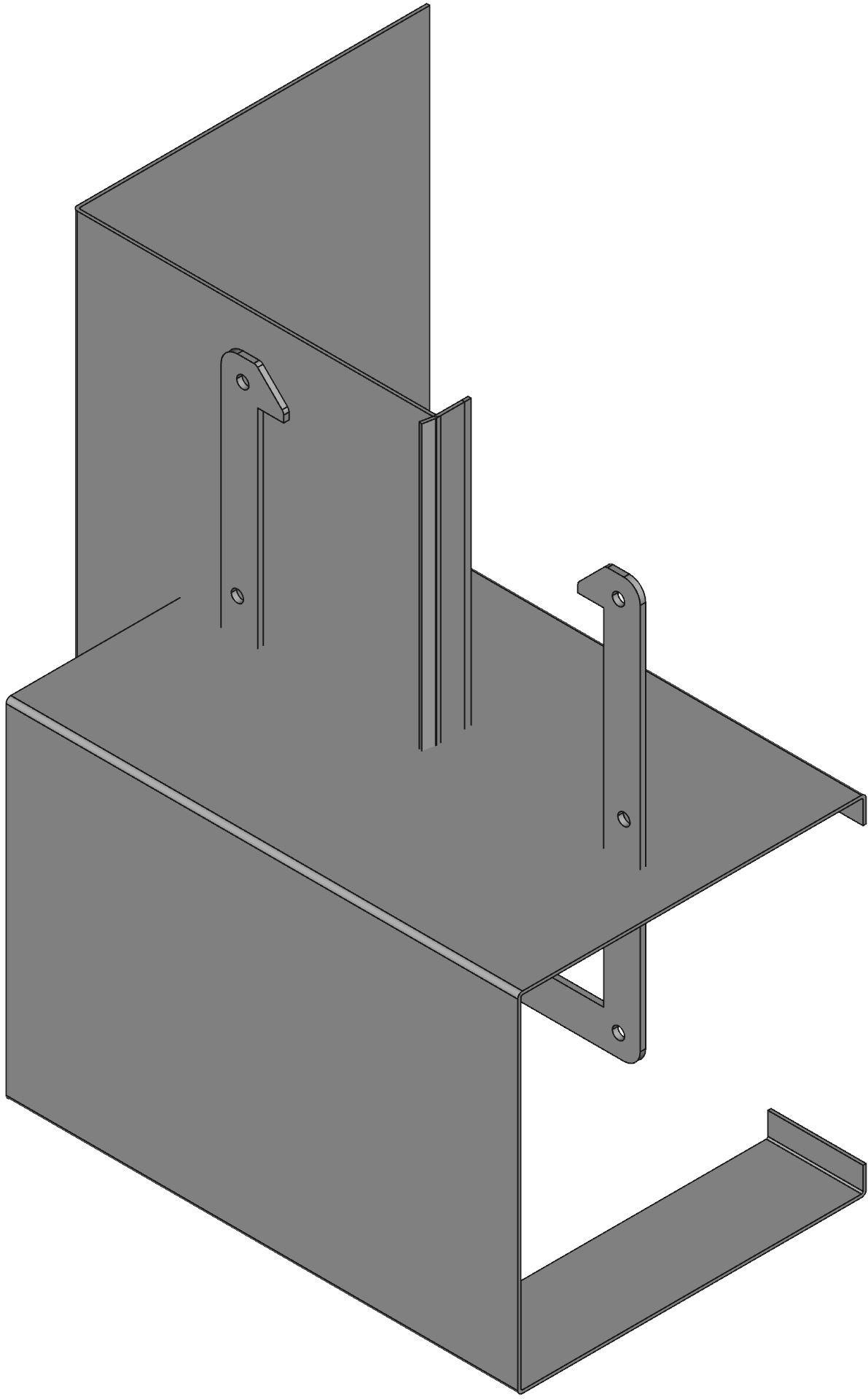 Hammond Manufacturing-1485EZ12 Verdrahtungskanäle Wiring Ducts Transposition Clockwise Square with Cover Steel Gray
