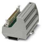 PHOENIX CONTACT-2315081 接口模块 VARIOFACE module, with screw connection and flat-ribbon cable connector, for mounting on NS 35 rails, with pin strip and short and long locking latches for socket strips, 50-pos.