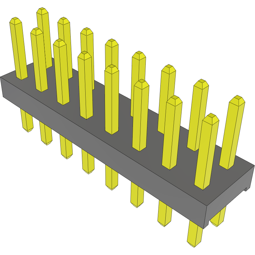 Samtec-MTMM-108-04-G-D-157 Steckverbinderleisten und Leiterplattenbuchsen Conn Unshrouded Header HDR 16 POS 2mm Solder ST Top Entry Thru-Hole Bulk