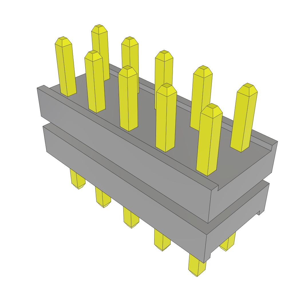 Samtec-TW-05-01-L-D-140-090 Steckverbinderleisten und Leiterplattenbuchsen Conn Board Stacker HDR 10 POS 2mm Solder ST Thru-Hole Bulk