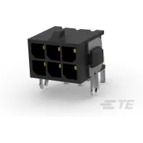 TE Connectivity-3-794679-6 Steckverbinderleisten und Leiterplattenbuchsen Conn Shrouded Header (4 Sides) HDR 6Power POS 3mm Solder RA Side Entry Thru-Hole Tray
