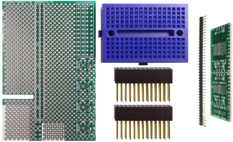 SchmartBoard-710-0010-06 Development Kits and Tools ez 0.65mm Pitch SOIC Raspberry Pi Add-on Board Kit