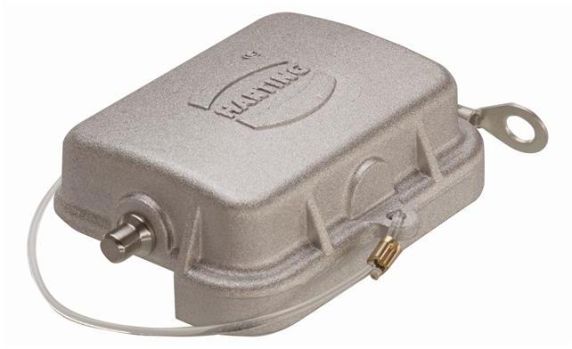 HARTING-09628065425 Adaptadores de manguitos ajustables Hood 180° 6 Shell Size Aluminum Die Cast