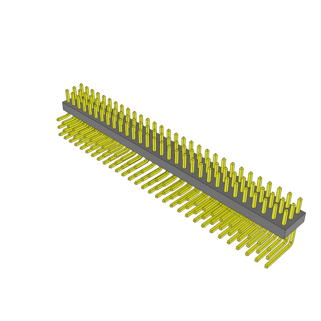 Samtec-SQT-130-01-F-T Piastre connettori e prese PCB Conn Socket Strip SKT 90 POS 2mm Solder ST Top Entry Thru-Hole Tube