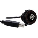 Bulgin Components PLC-PX0844/B/0M50/B USB Kabelbaugruppen Cable Assembly USB 0.5m USB Type B to USB Type A 4 to 4 POS F-F 28AWG USB Buccaneer®