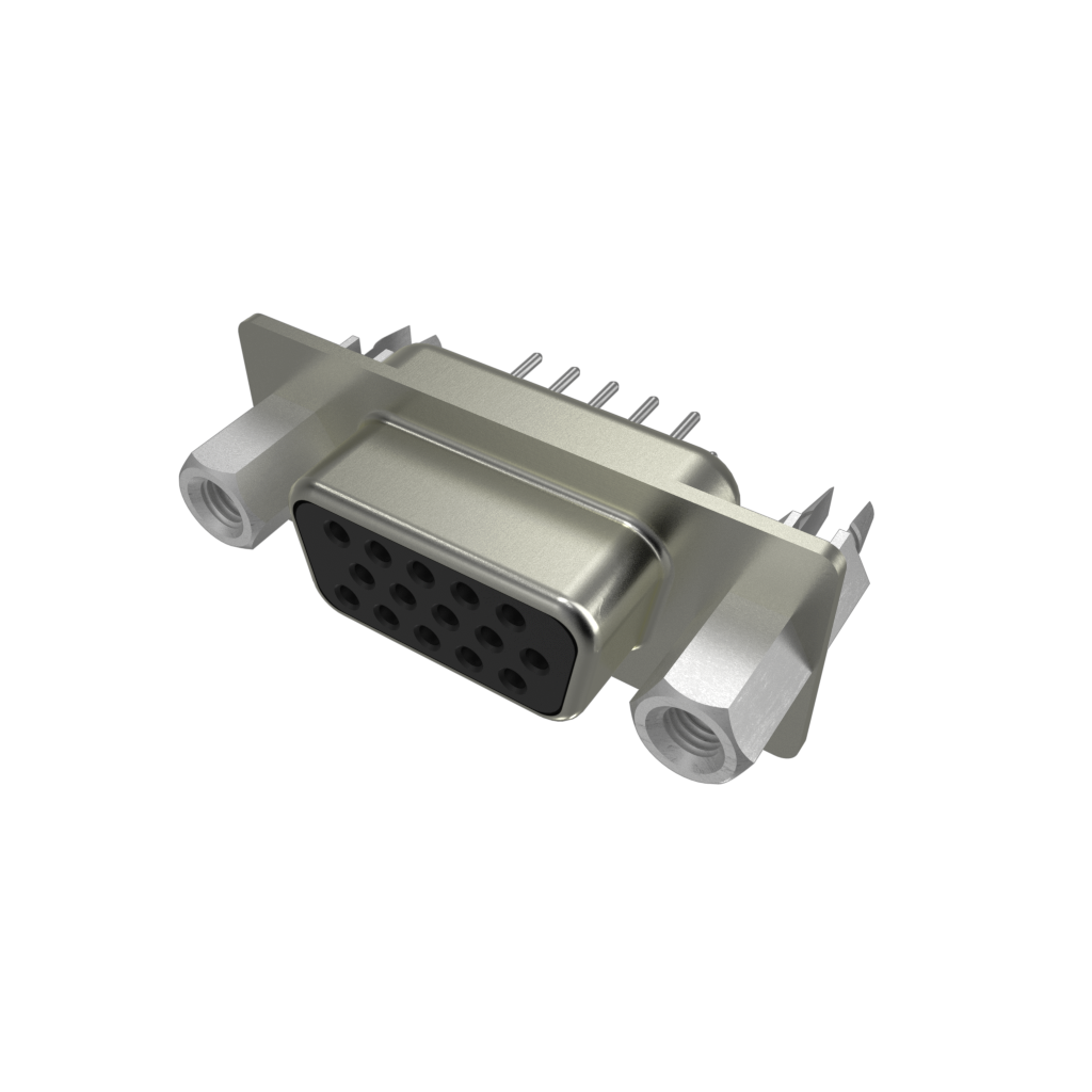 Amphenol Communications Solutions-10090929-S156VLF Steckverbinder, D-Sub D-Sub High Density Board Mount Connectors, Input Output Connectors, 15-Way Female Straight, >500 Mating cycles