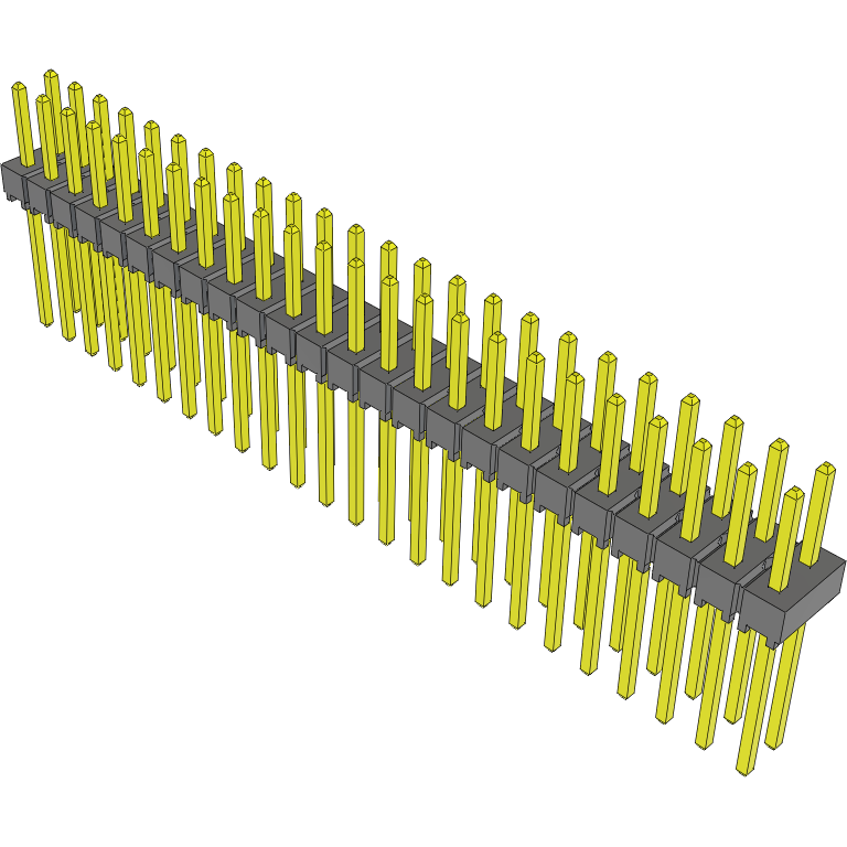 Samtec-TSW-124-09-S-D Connector Headers and PCB Receptacles Conn Unshrouded Header HDR 48 POS 2.54mm Solder ST Top Entry Thru-Hole Bulk