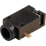 Conn DC Power Jack F 2 POS Solder RA SMD 3 Terminal 1 Port T/R