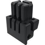 Conn Housing RCP 2 POS 1.25mm Crimp ST Cable Mount Black Bag