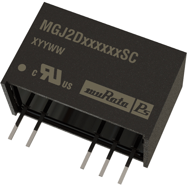 Murata Power Solutions-MGJ2D241509SC DC/DC-Wandler und Spannungsreglermodul Module DC-DC 24VIN 2-OUT 15V/-8.7V 0.08A/0.04A 2W 5-Pin SIP Module Tube